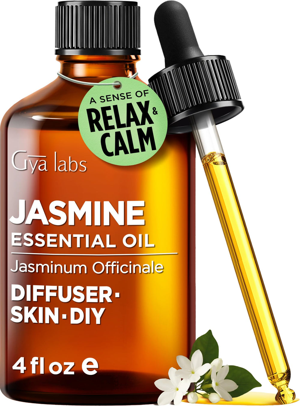 Gya Labs Jasmine Essential Oil 4 oz bottle