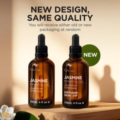 Label of Gya Labs Jasmine Essential Oil with ingredients
