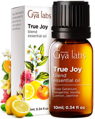 Gya Labs Joy Essential Oil Blend bottle on white background