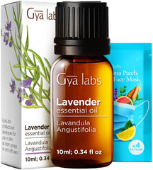 Gya Labs Lavender Essential Oil bottle, 0.34 fl oz