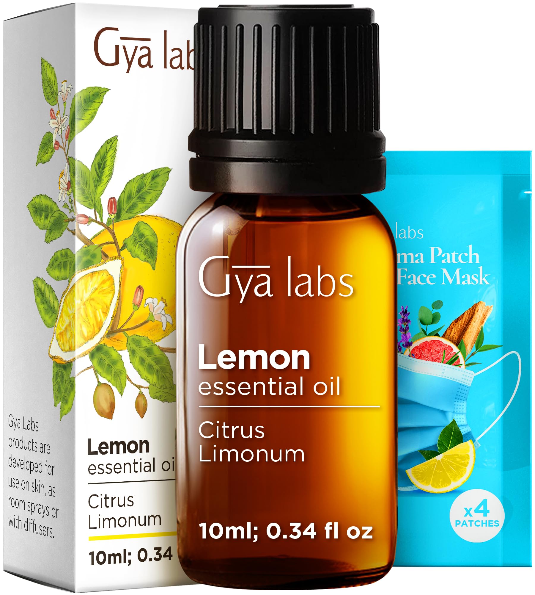 Gya Labs Lemon Essential Oil bottle 0.34 fl oz