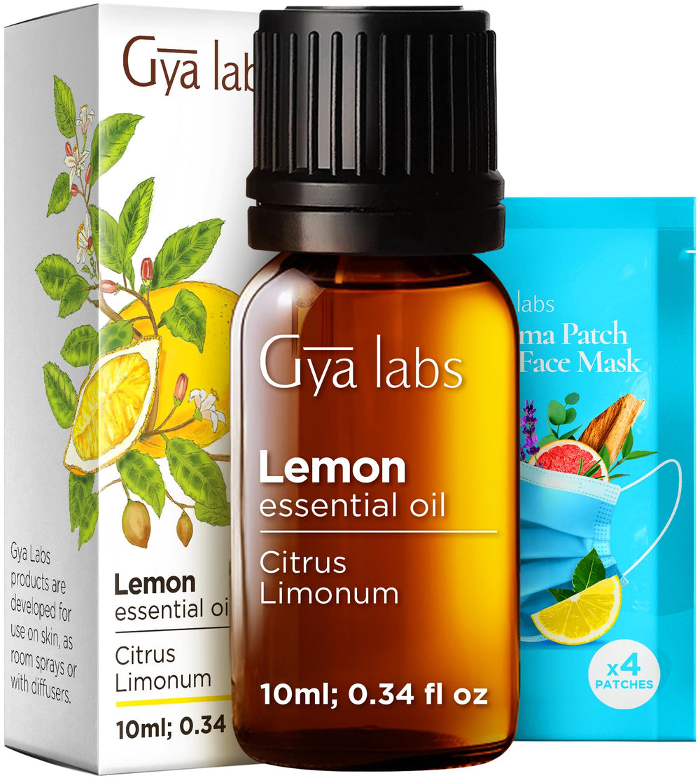 Gya Labs Lemon Essential Oil bottle 0.34 fl oz