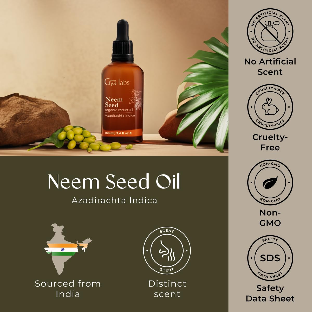 Testing certificates for Neem Oil (GC/MS, COA)