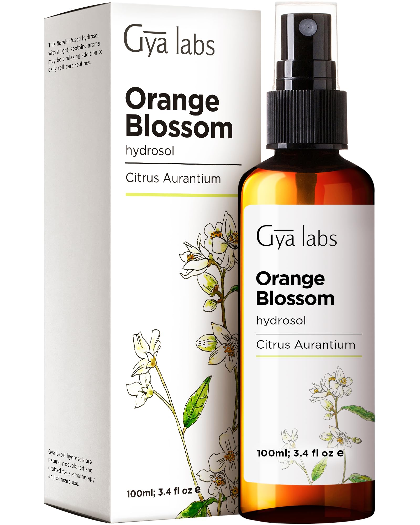 Gya Labs Orange Blossom Hydrosol bottle 3.4 fl oz