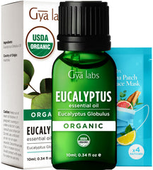 Gya Labs Organic Eucalyptus Essential Oil bottle 0.34 fl oz