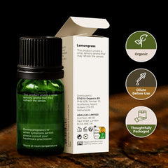 GC/MS safety and testing label on lemongrass oil