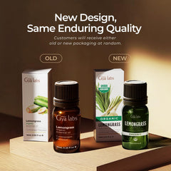 Premium packaging for Gya Labs lemongrass essential oil
