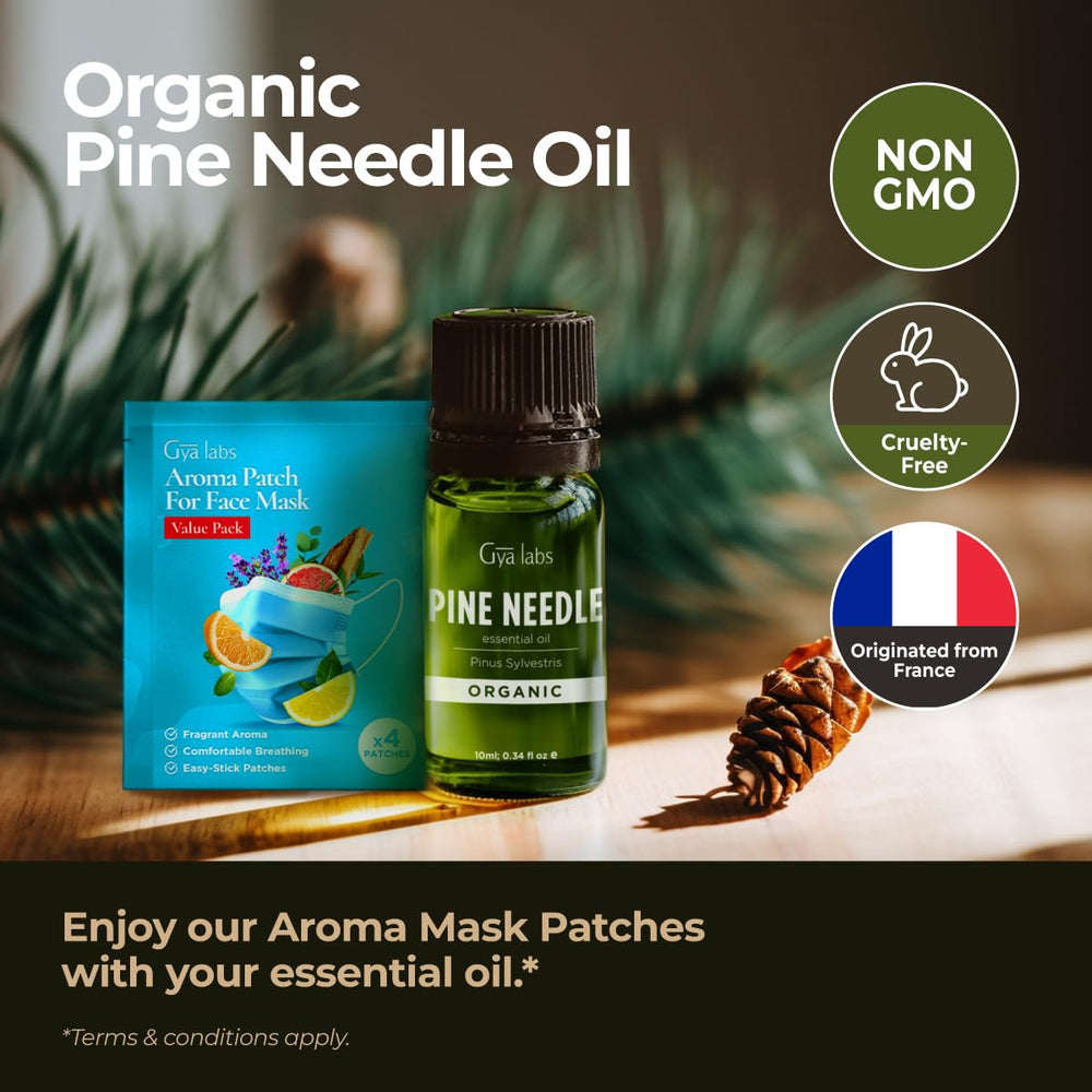 Pine needle essential oil in diffuser setup