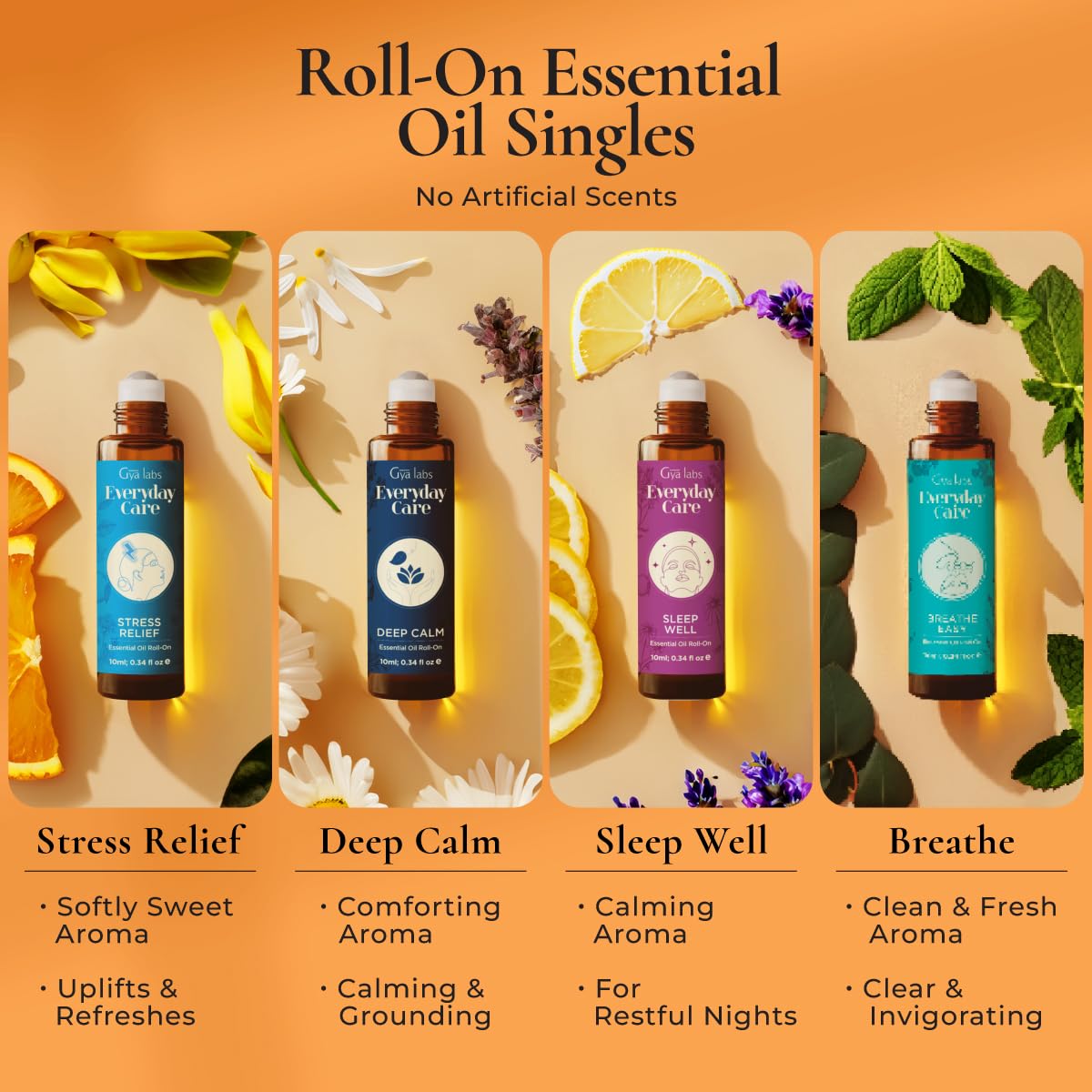 Lavender, chamomile, eucalyptus, and peppermint ingredients