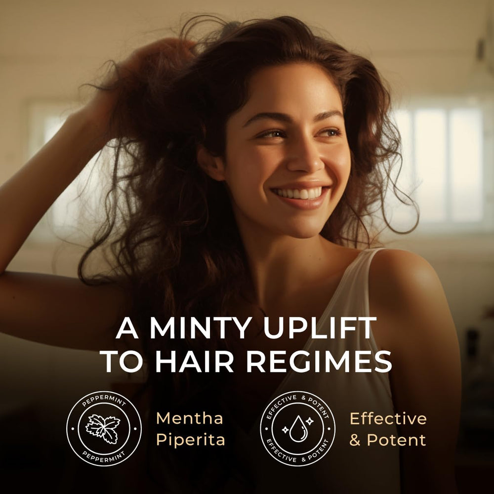 Gya Labs Peppermint Essential Oil for skin care with a soothing cleansing feel.