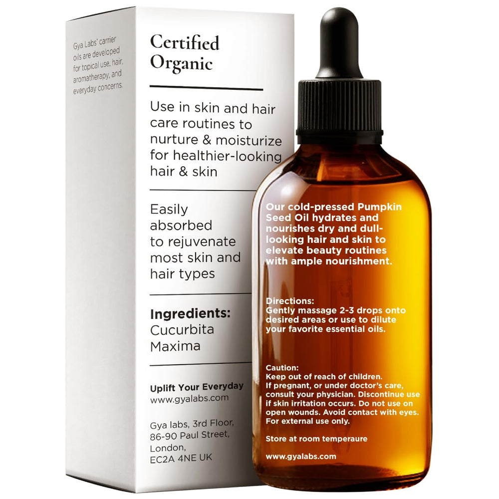 Pumpkin seed oil massage on face for moisture