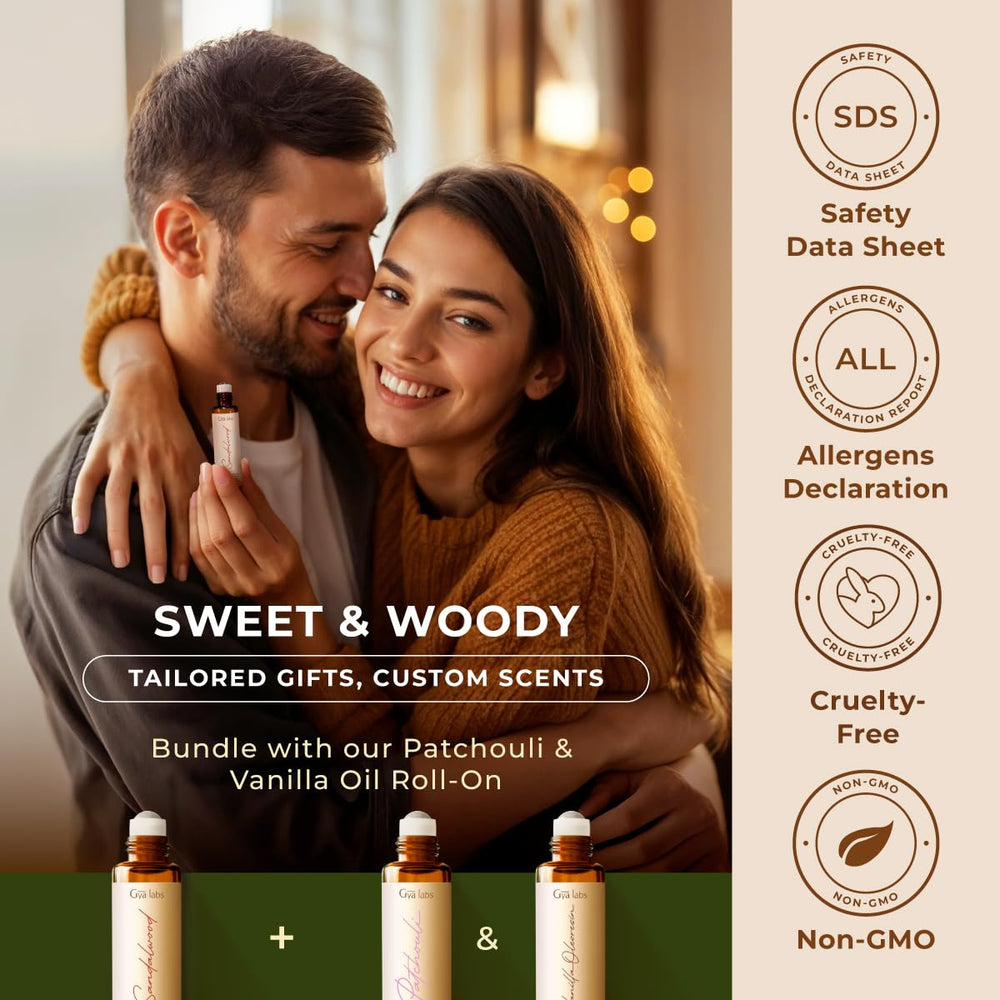 Gift-ready packaging for Gya Labs Sandalwood Roll-On