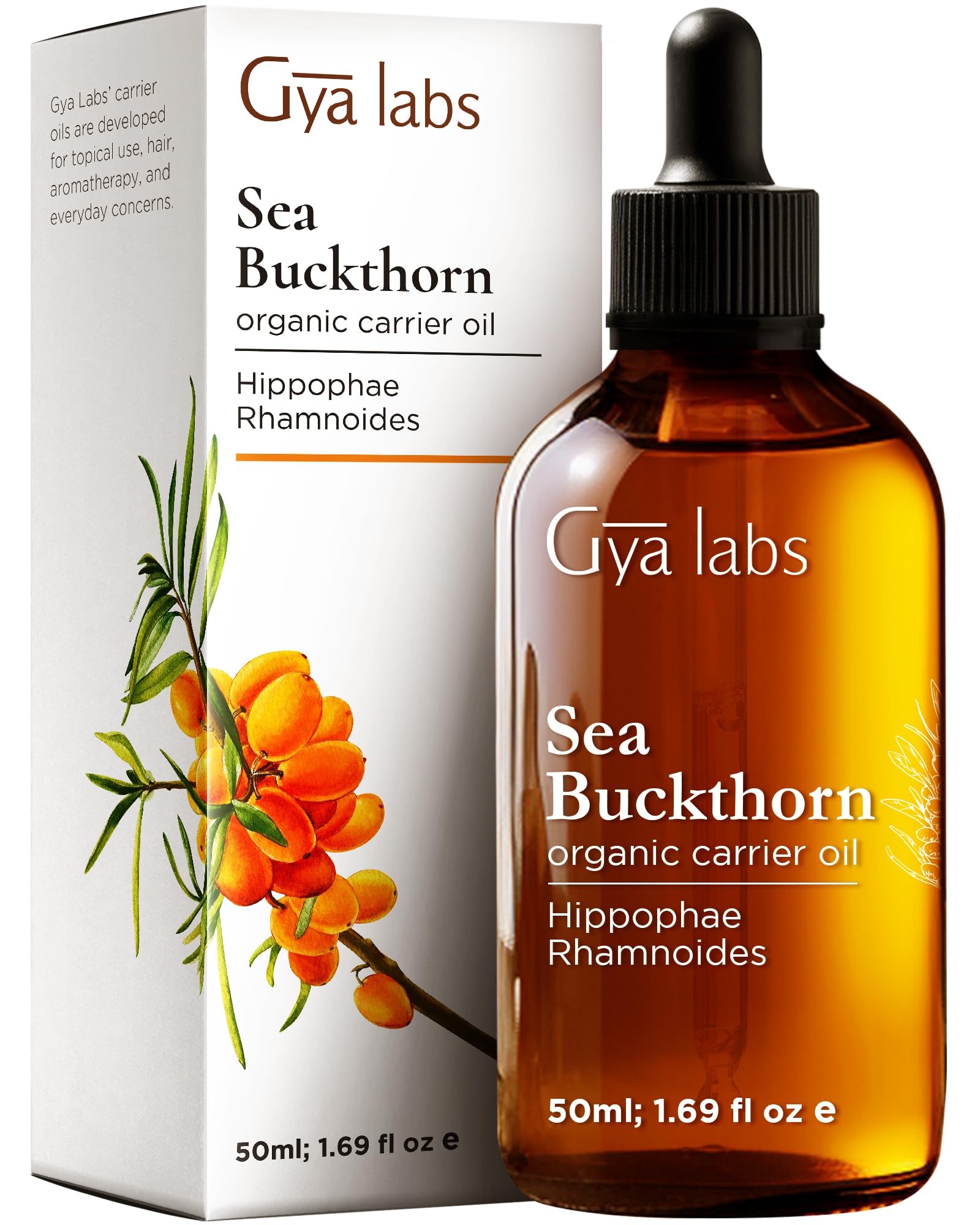 Gya Labs Sea Buckthorn Carrier Oil bottle 1.7 fl oz