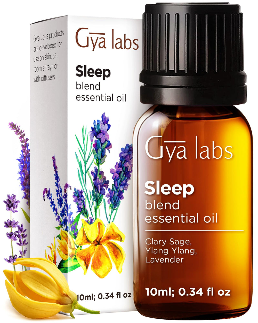 Gya Labs Sleep Essential Oil Blend bottle, 0.34 oz
