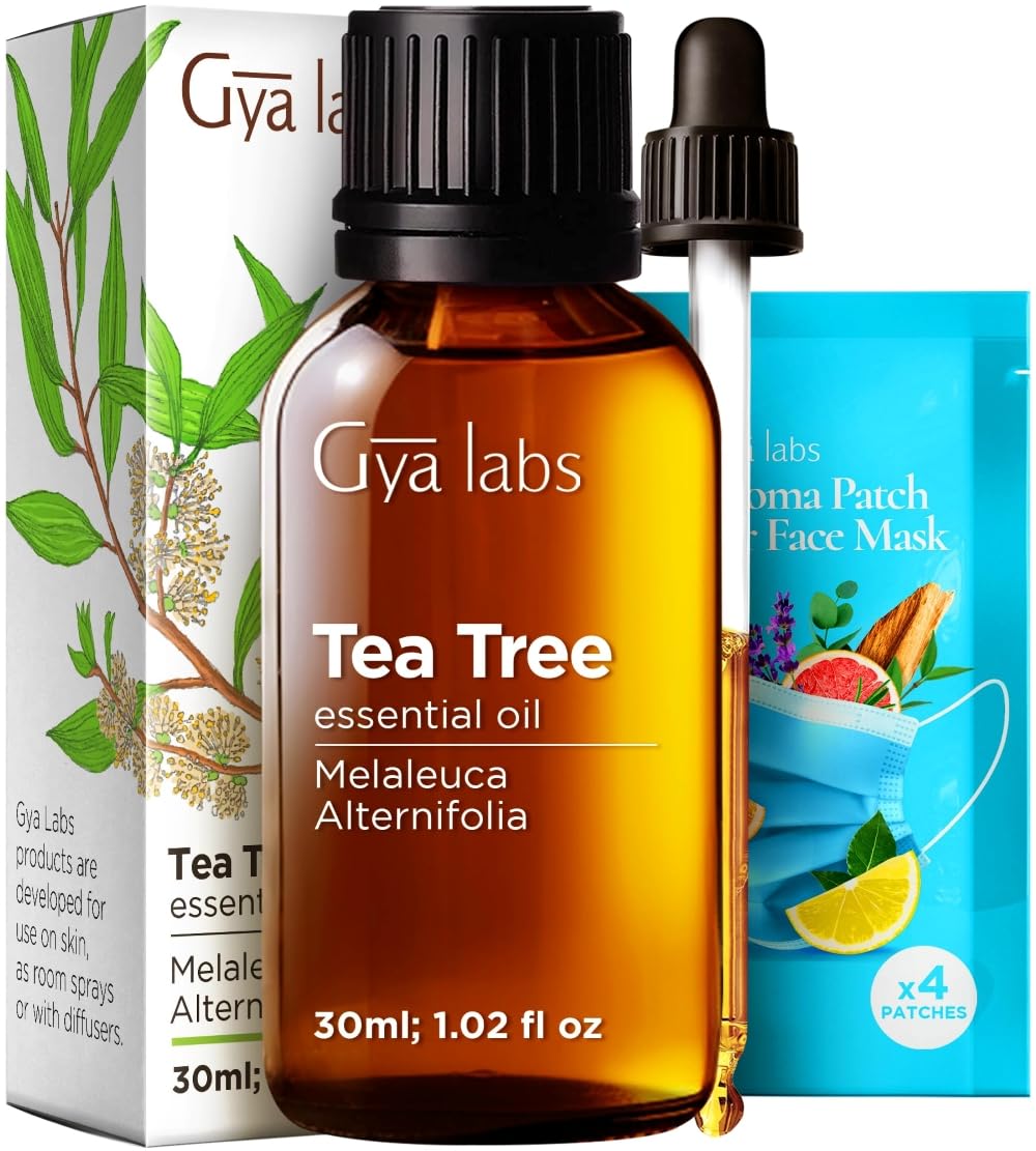 Gya Labs Tea Tree Essential Oil bottle 1.02 fl oz