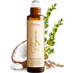 Gya Labs Thyme Essential Oil Roll-On bottle 0.34 fl oz travel size