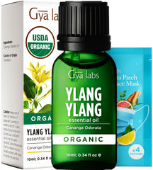 Gya Labs Organic Ylang Ylang Essential Oil bottle 0.34 fl oz