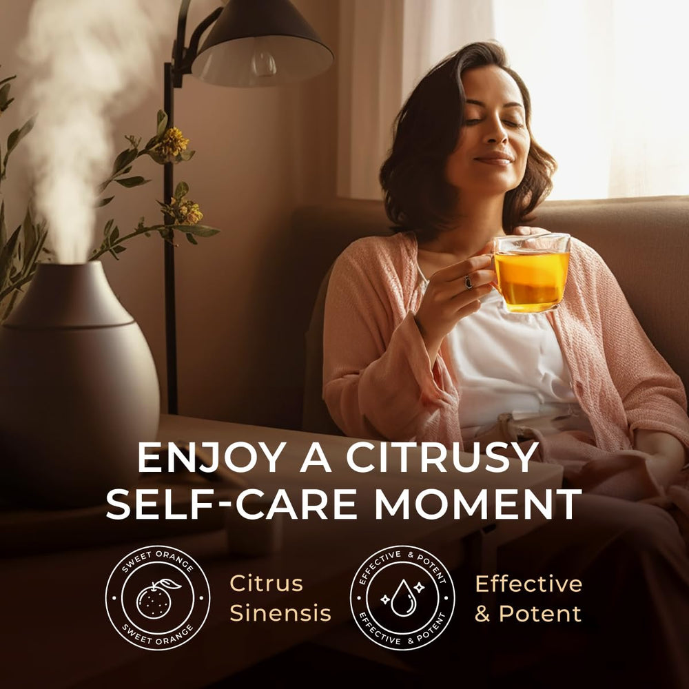 Gya Labs Orange Essential Oil candle-making setup highlighting a fresh DIY fragrance.