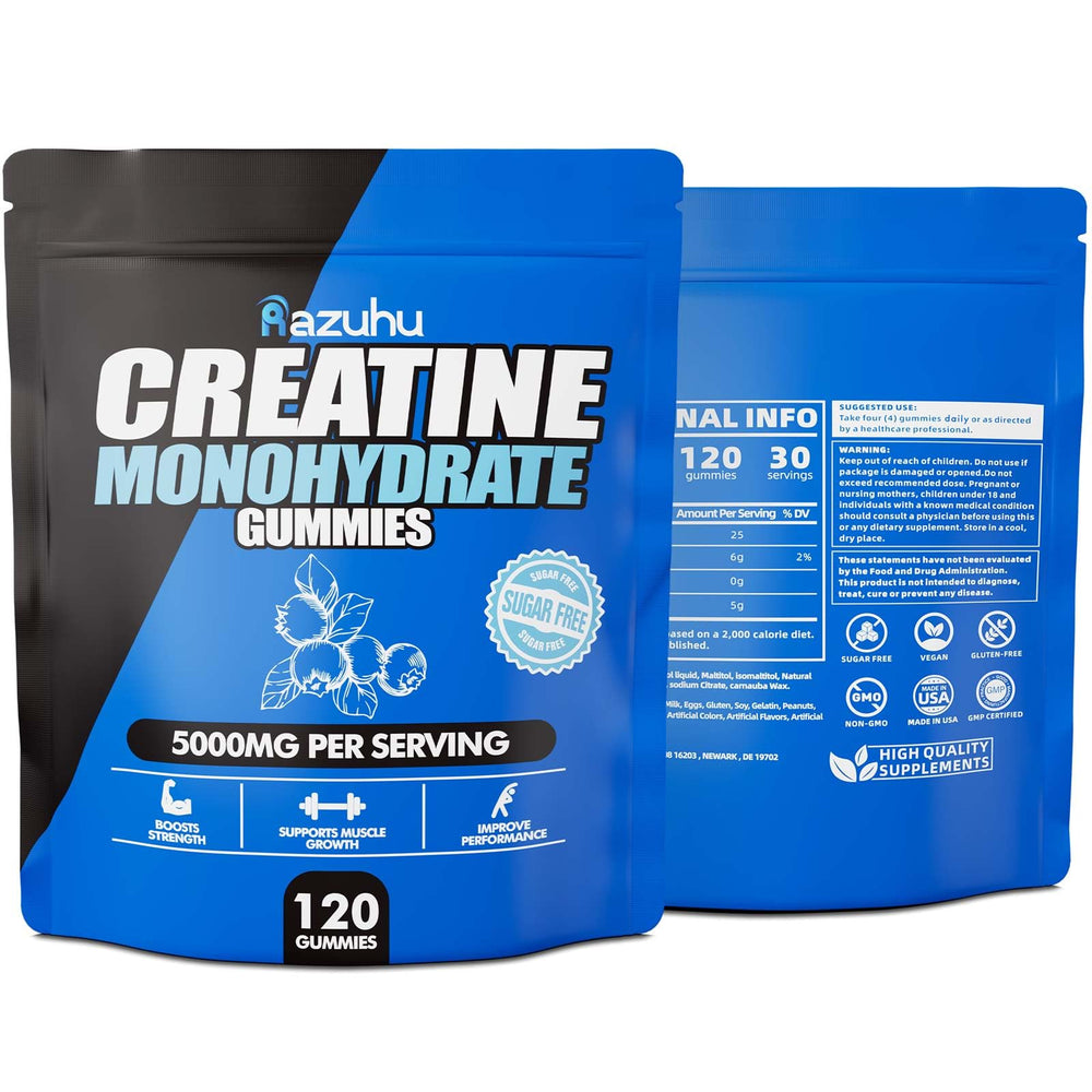 Gummies packed in a gym bag ready for workout