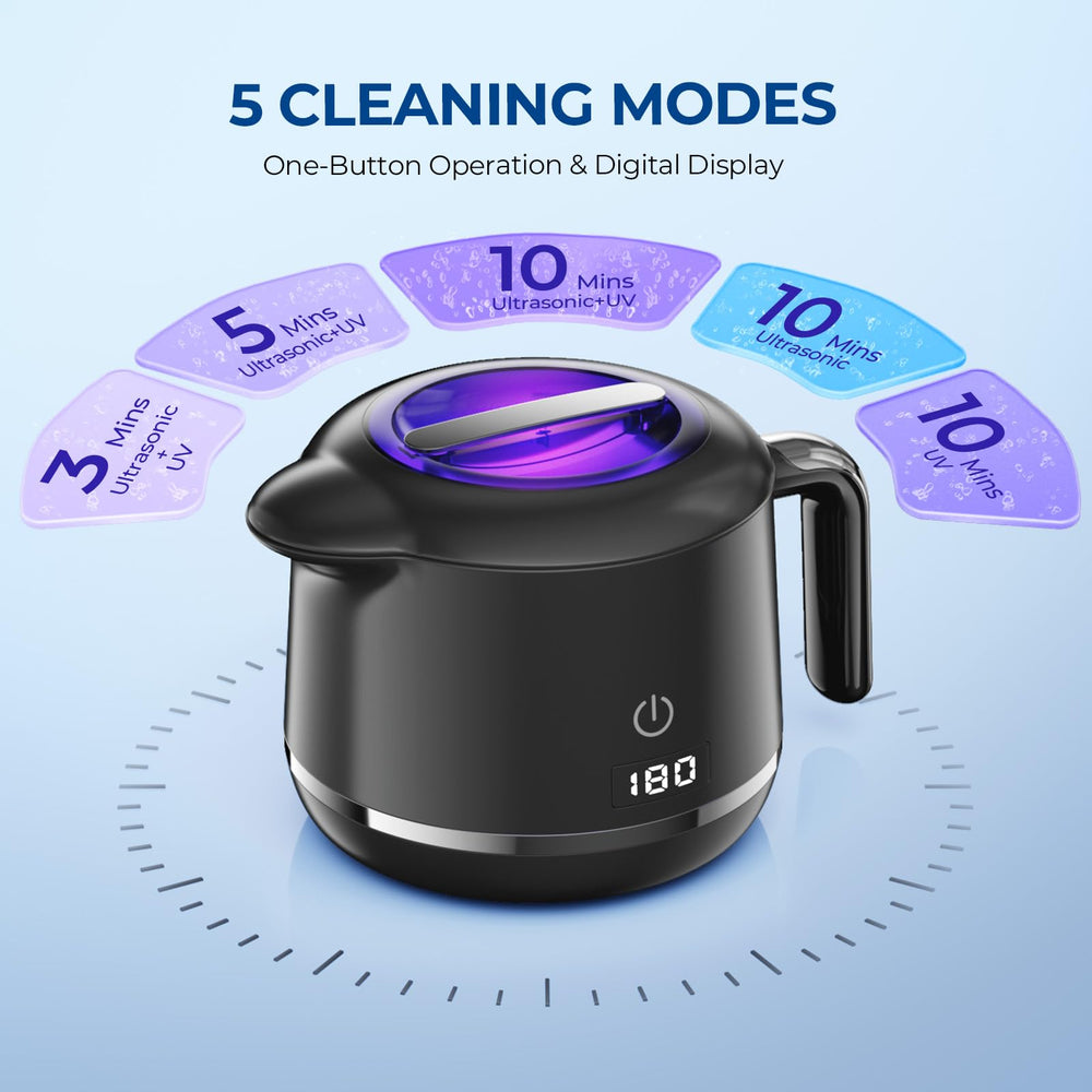 Using the cleaner for retainers and mouth guards
