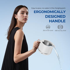 Ergonomic water bottle design with handle and spout
