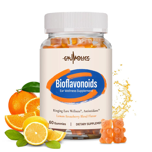 Gyumolics Flavonoid Gummies bottle showing 60 gummies with 3000mg bioflavonoid complex