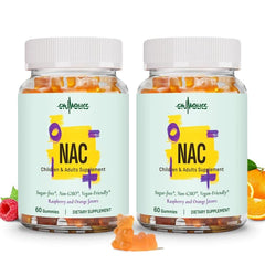 Pack shot of Gyumolics NAC Gummies 1000mg adults and 120 gummies