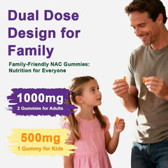 Kid dosage: Gyumolics NAC 500mg per day (60-day supply)