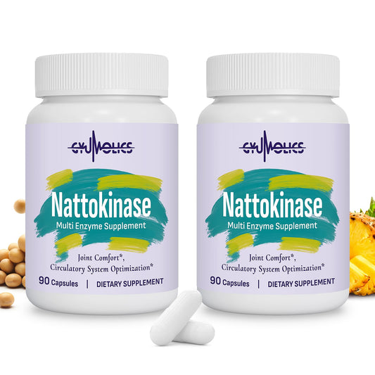 Gyumolics Nattokinase 10000FU bottle on a white background