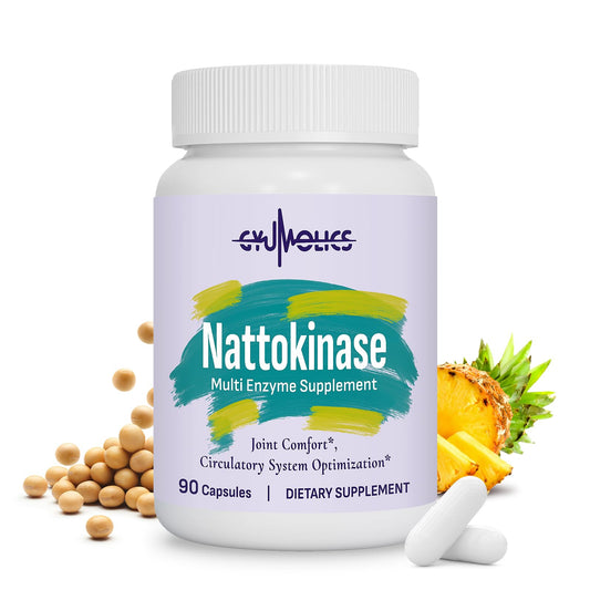 Bottle of Gyumolics Nattokinase 10000FU supplement