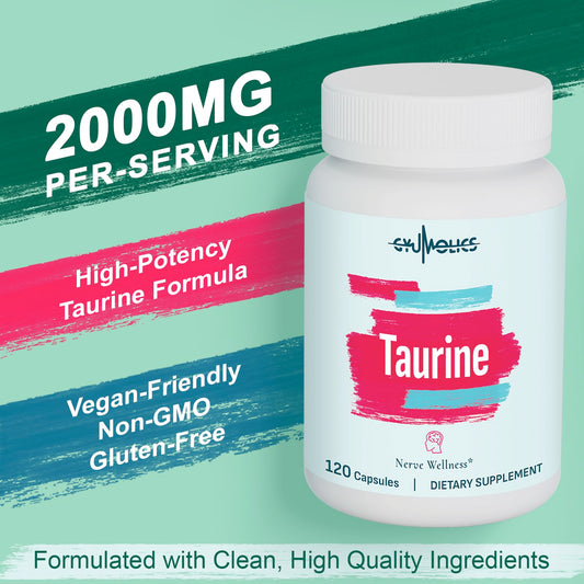 Taurine 2000mg per serving vegetarian capsules