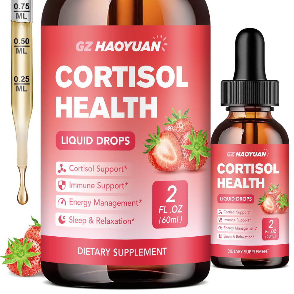 GZ HAOYUAN Cortisol Drops Strawberry bottle front