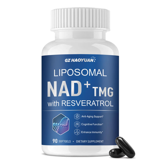 Front view of GZ HAOYUAN Liposomal NAD+ Supplement bottle