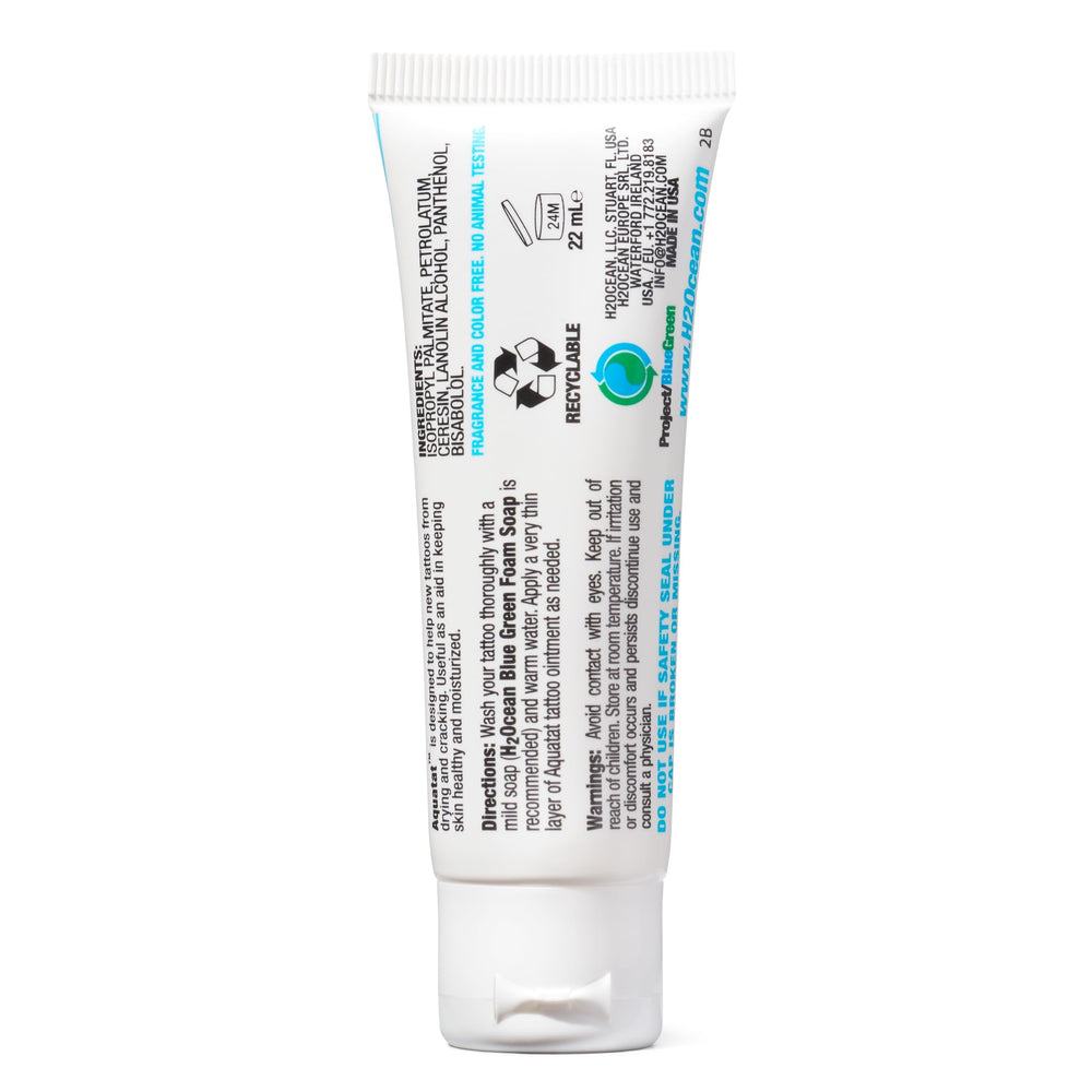 H2Ocean Aquatat tattoo aftercare kit in a compact container for easy use.