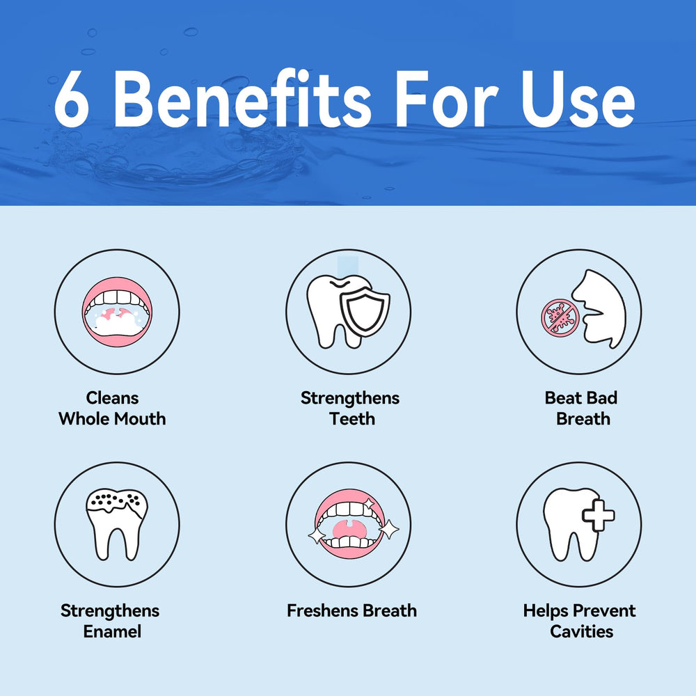 Travel-friendly mouthwash tablets with travel essentials