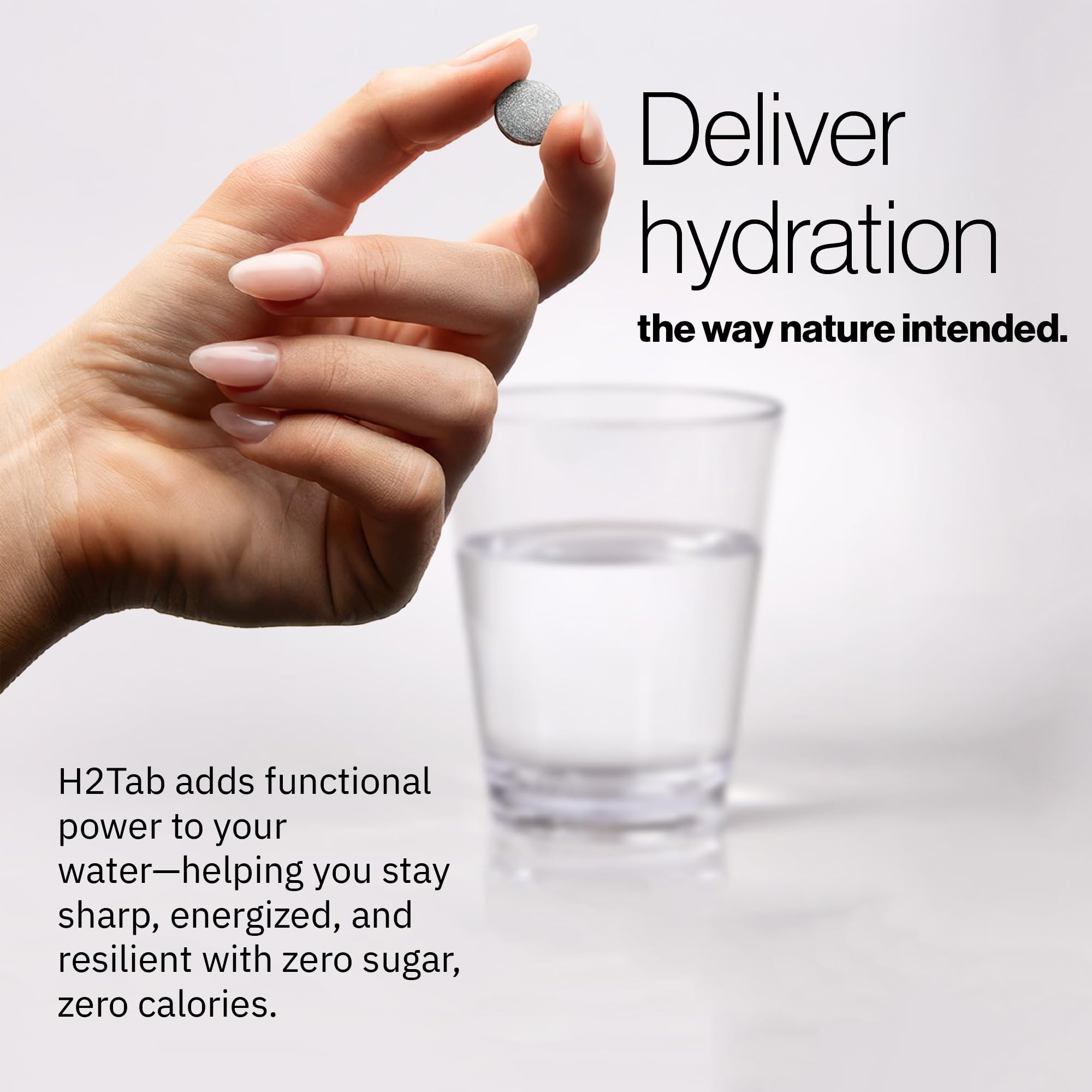 H2TAB Raspberry 30-count bottle front