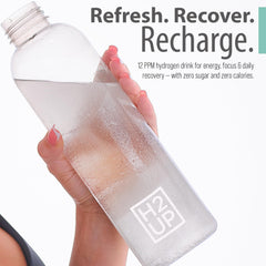 Hydrogen-infused water with H2UP tablets at 12 ppm