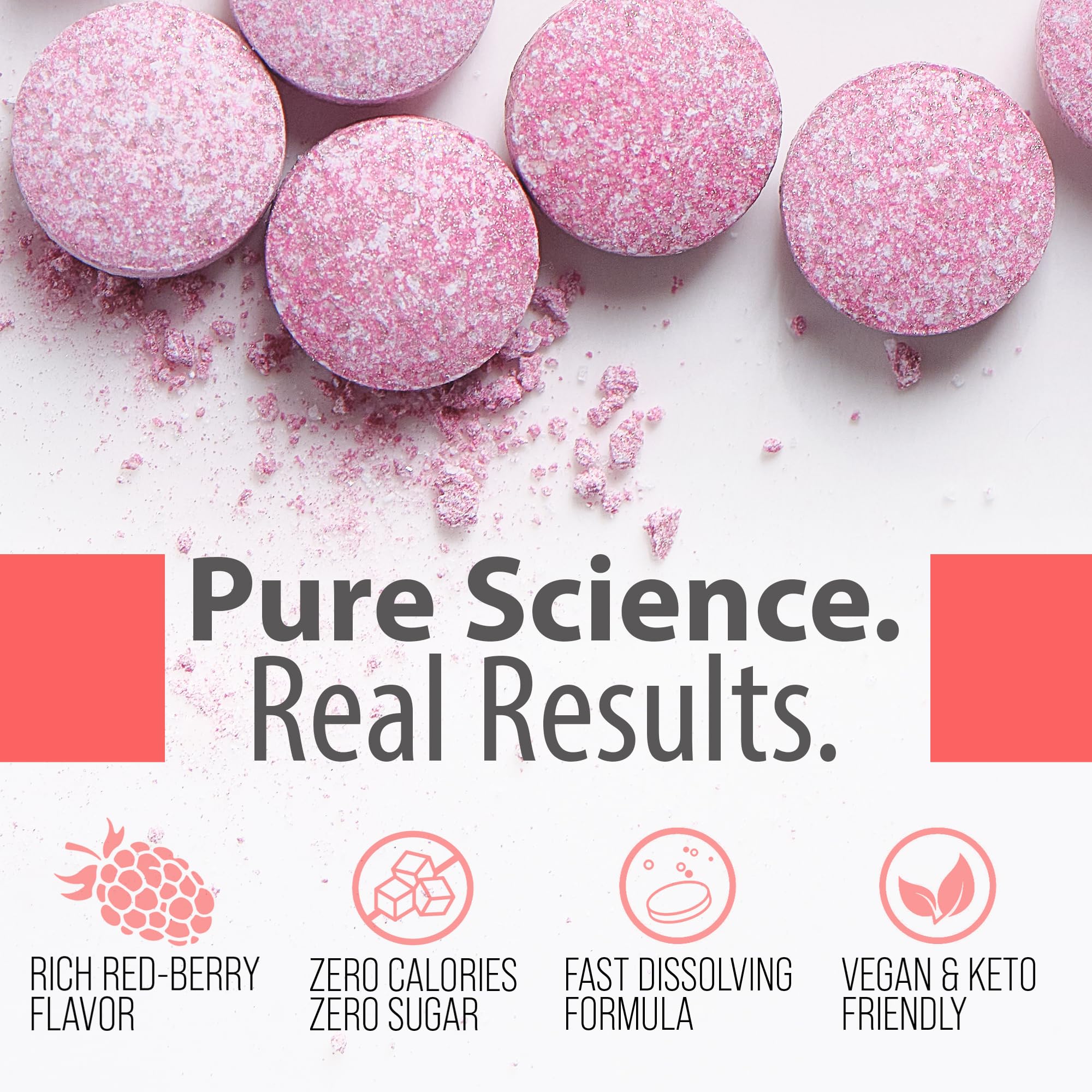 Magnesium-based tablet with zero flavor and zero sugar claim