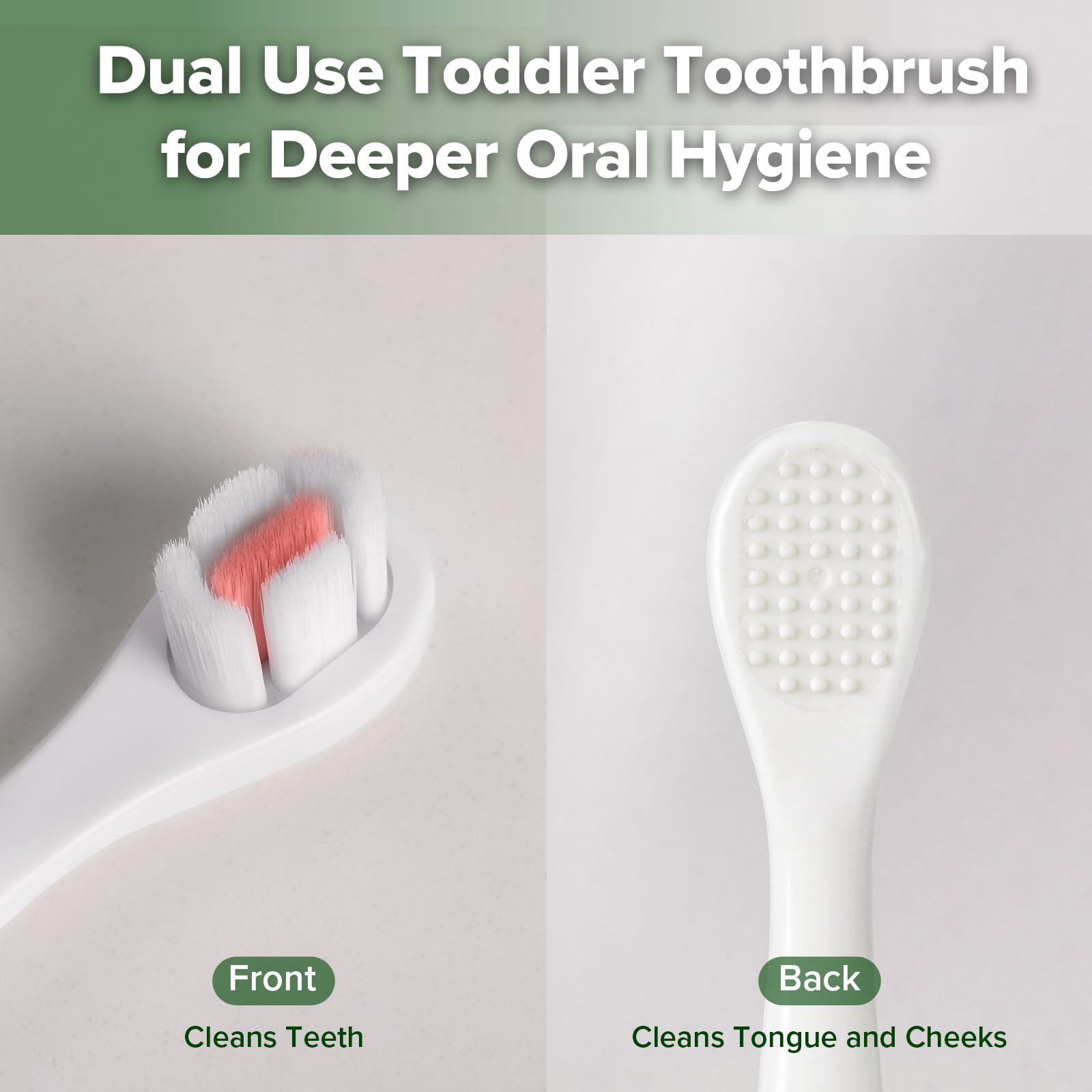 Fun dinosaur design to encourage independent brushing