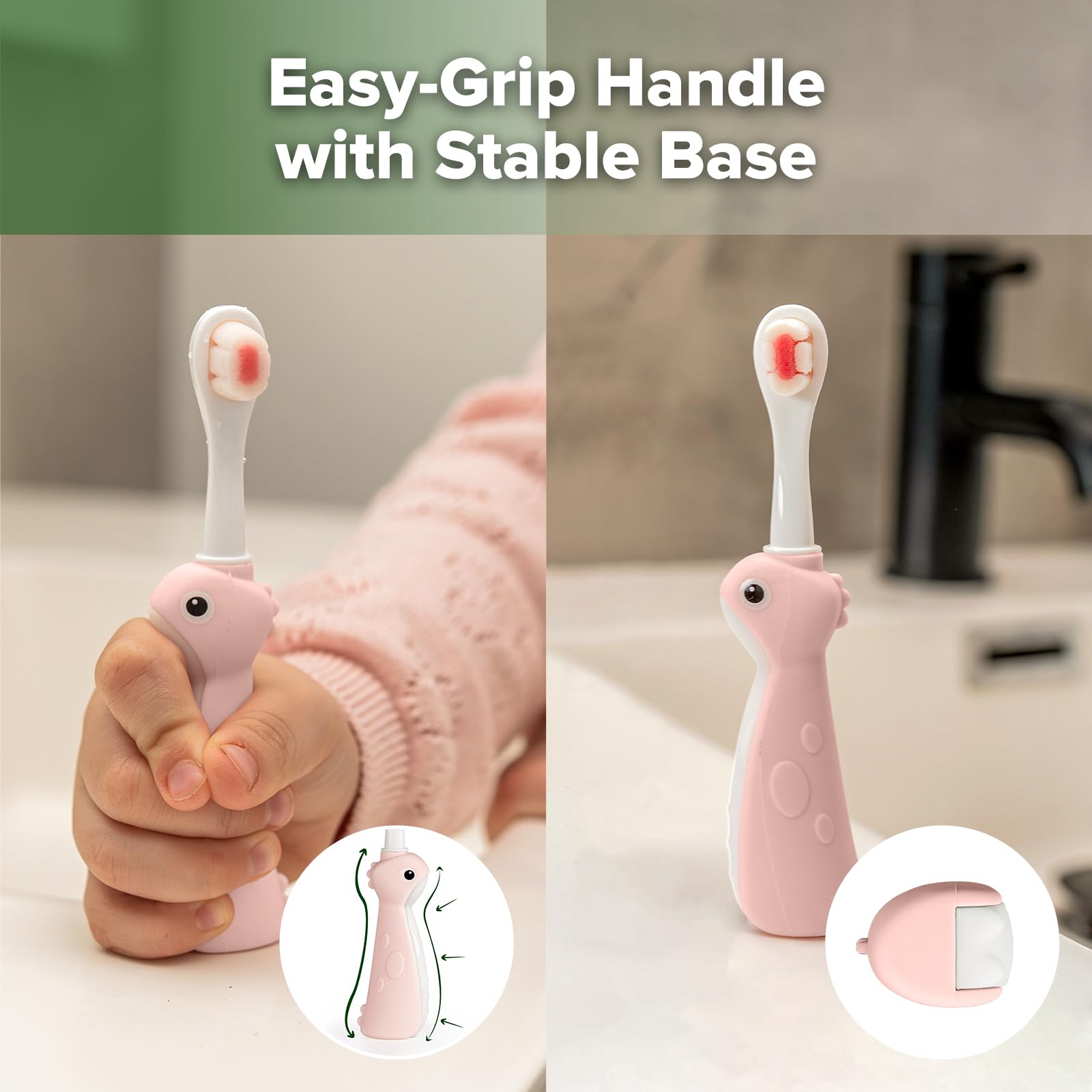 BPA-free materials used in Haakaa dinosaur toothbrush