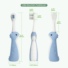 Hygienic wide base keeps toothbrush upright and dry between uses