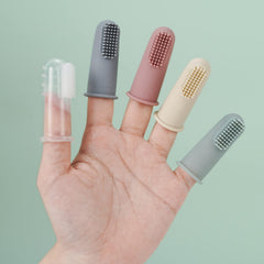 Close-up of silicone bristles and material