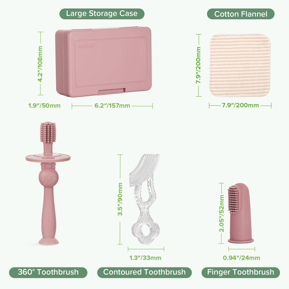 Ventilated storage box included with the Haakaa Toothbrush Set