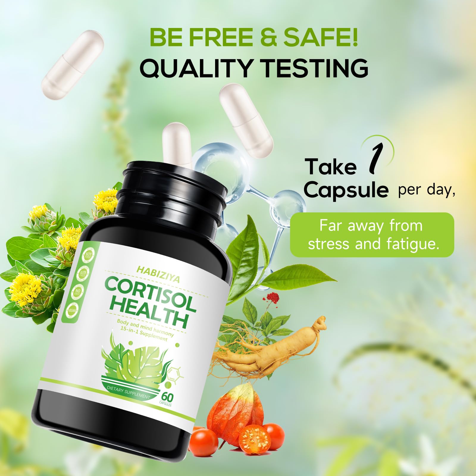 Phosphatidylserine supplement for cognitive support in HABIZIYA