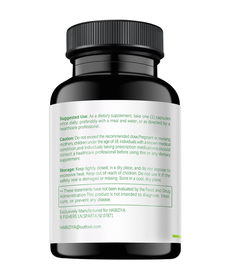 Vegan, non-GMO capsules packaging for HABIZIYA Cortisol Manager