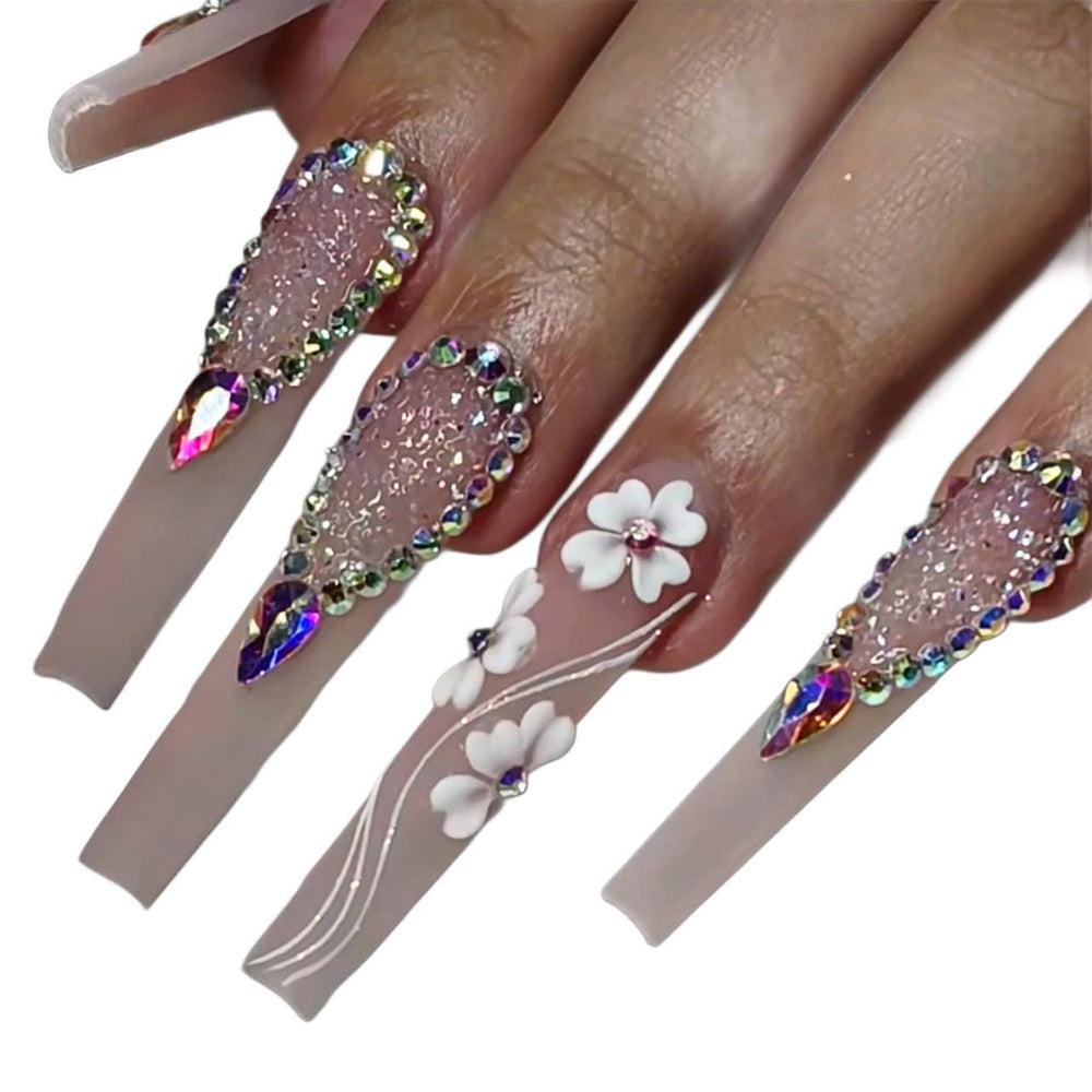 HaFLoNa 3D flower nail decor for durable, salon-ready art
