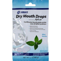 Hager Pharma Dry Mouth Drops Mint 26 Count packaging