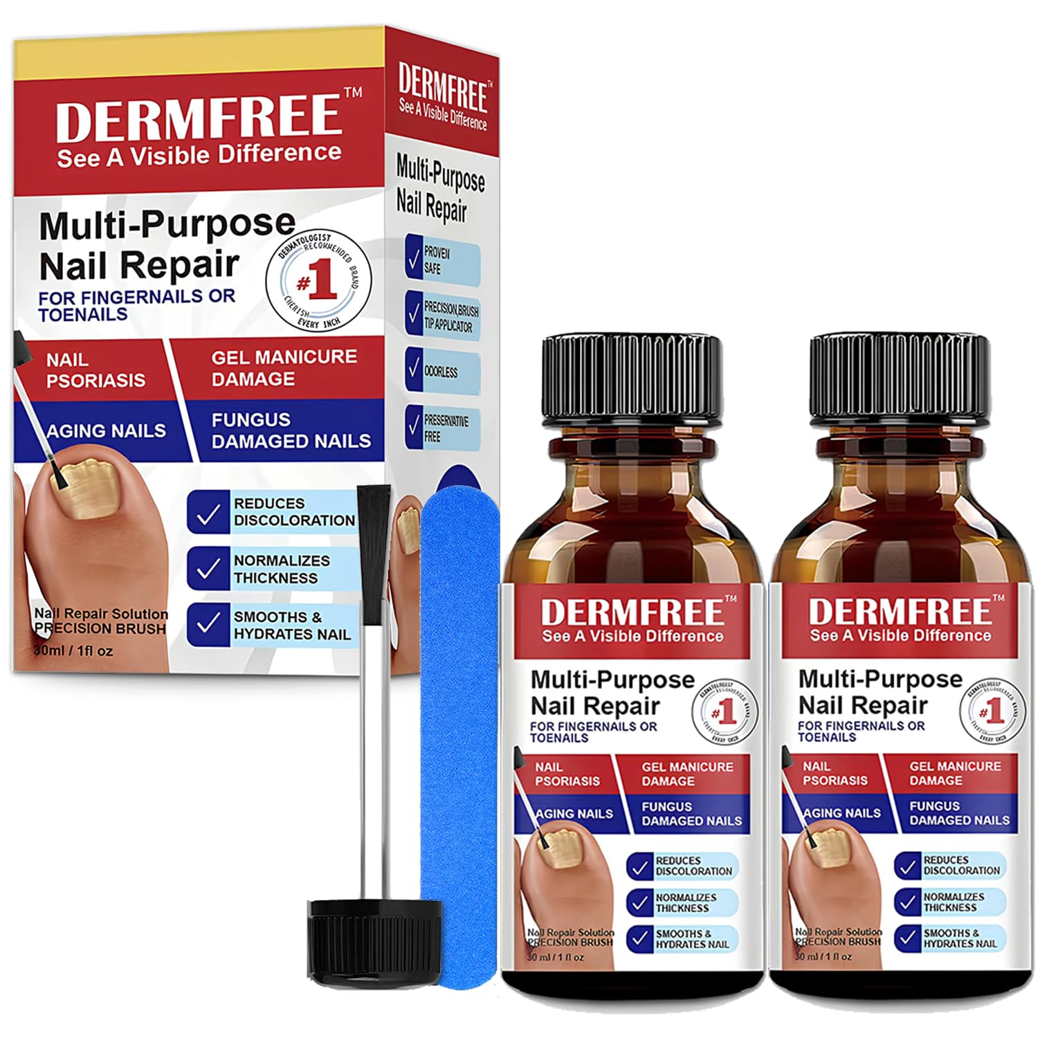 HAIDWEN Nail Repair Drops bottle for targeted care and conditioning.