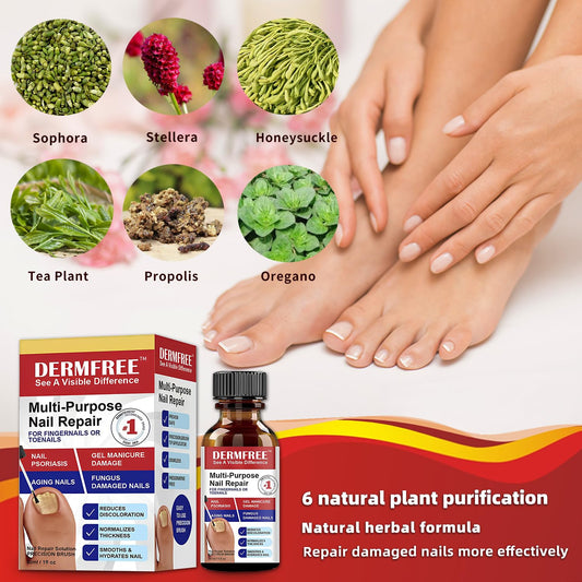 HAIDWEN plant drops brush application for quick nail treatment.