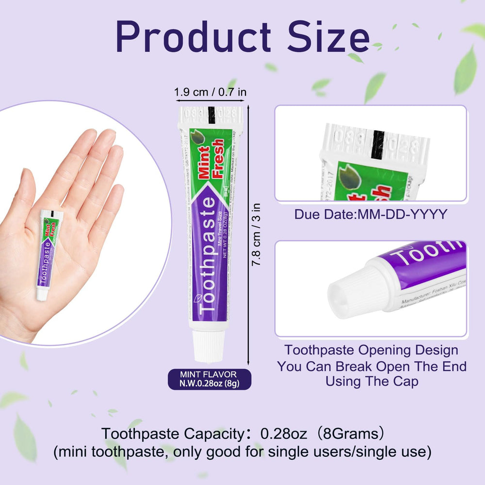 Bulk travel toothpaste ideal for hotels, motels, and airlines